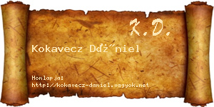 Kokavecz Dániel névjegykártya