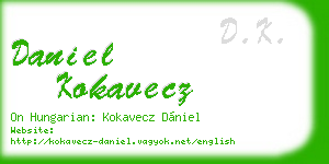 daniel kokavecz business card